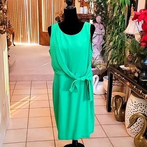 The limited sheath dress. Size 14. Green.  Polyester.